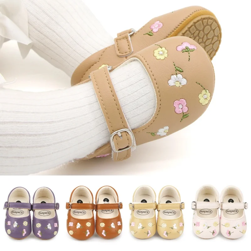 Baby Clothing Embroidery - Babymeisjes Mary Jane Flats PU lederen
