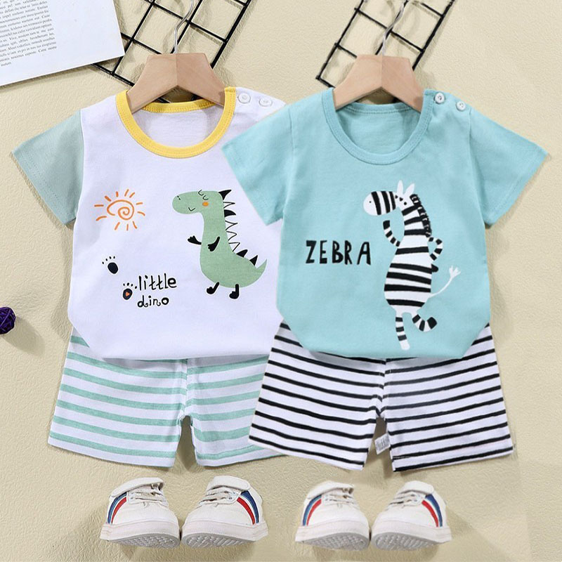 Baby Clothing Kit - Katoen Tees + Shorts 2-delige Trainingspak