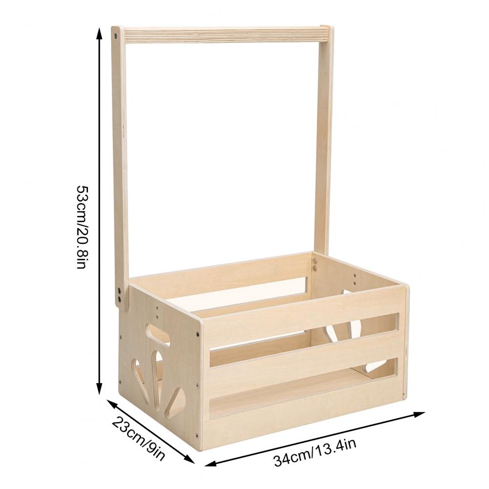 Baby Clothing Types - Houten opbergrek voor babyartikelen met gladde