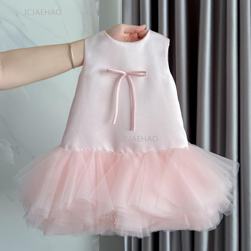 Baby Z Clothing - Feestjurk Roze Baby Meisjes Vest met