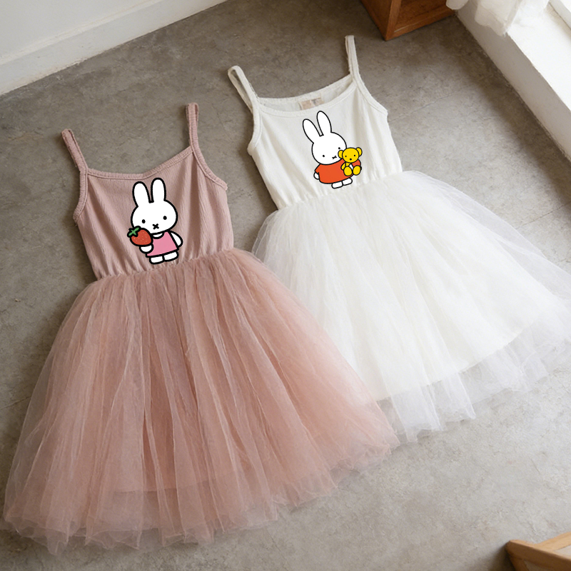 Baby Clothing For Summer - Nijntje Kinderen Spaghetti Jurk Meisje Cartoon