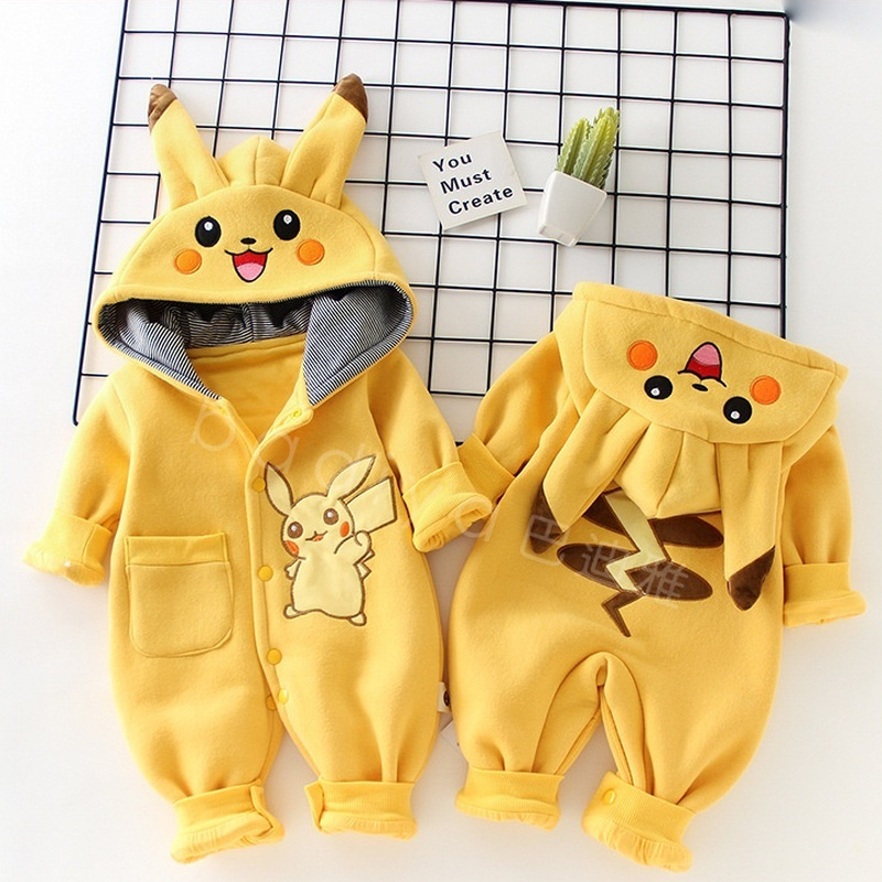 Baby Clothing Winter - Cartoon Pocket Monsters Baby Pyjama Pasgeboren