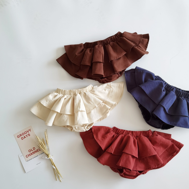 Baby Clothing Layers - Dubbele Lagen Ruches Kant Baby Rok