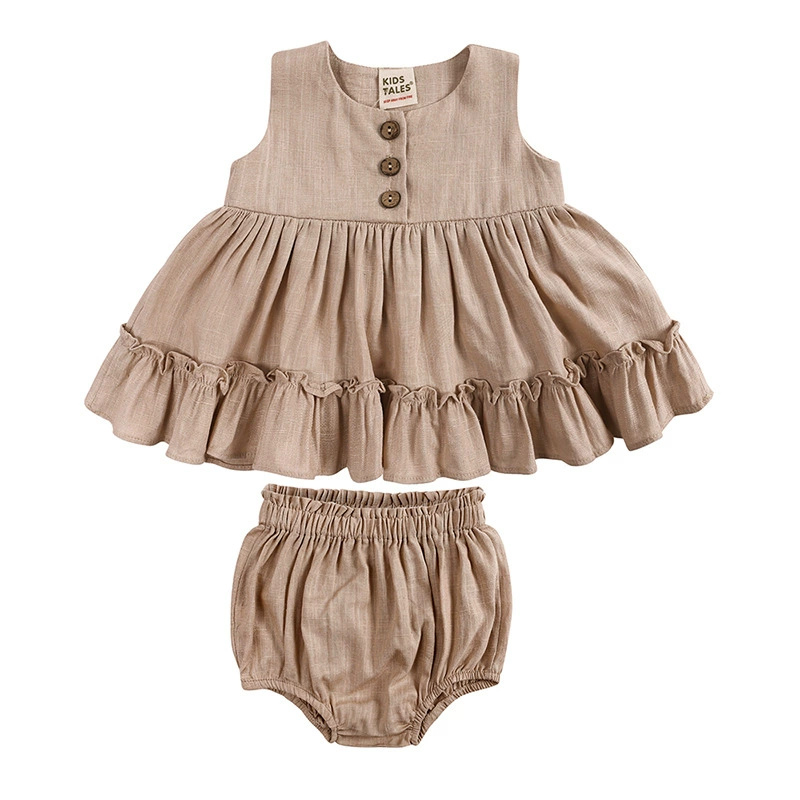 Katoen Linnen Baby Meisjes Kle - Baby Clothing Layers recensie en prijs