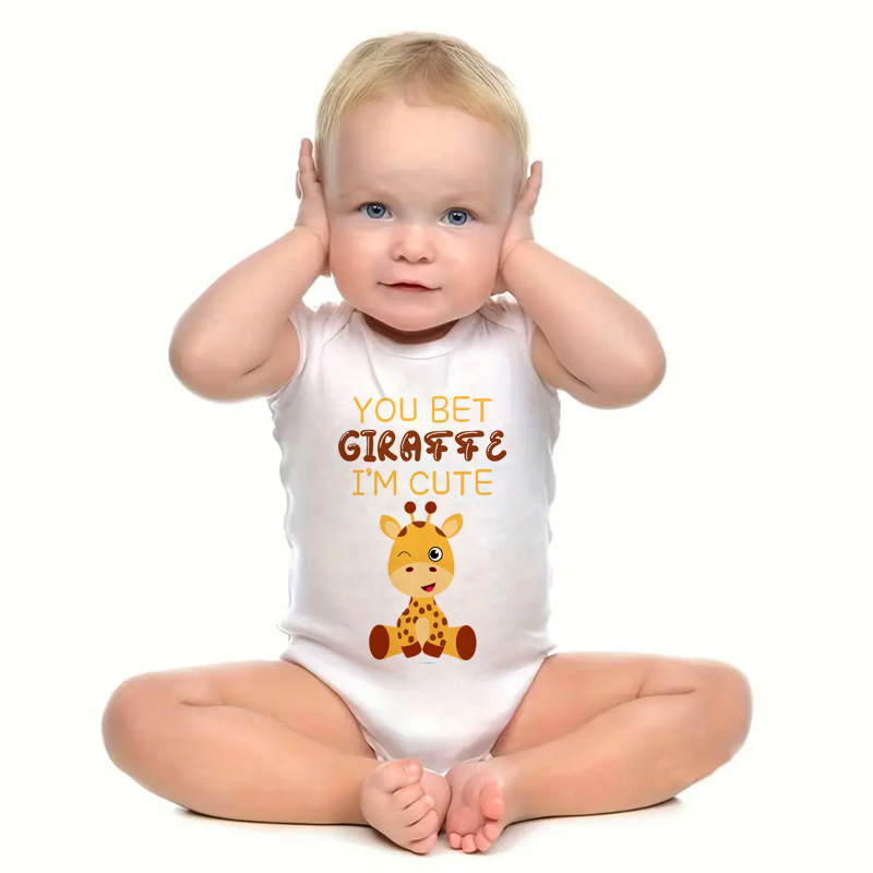 Nieuwe schattige girafa bedruk - Baby Clothing Brand recensie en prijs