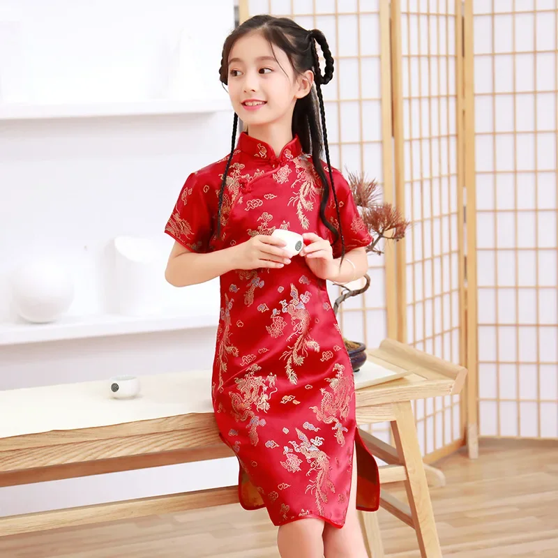 Zomer Kinderen Cheongsam Kids  - Baby Clothing For Summer recensie en prijs