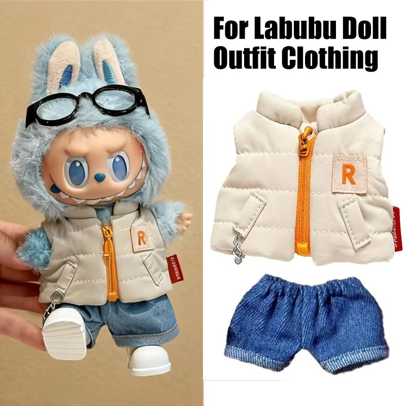 Voor 15 17 cm Labubu Pop Effen - Baby Clothing Winter recensie en prijs